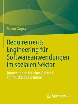 cover image of Requirements Engineering für Softwareanwendungen im sozialen Sektor